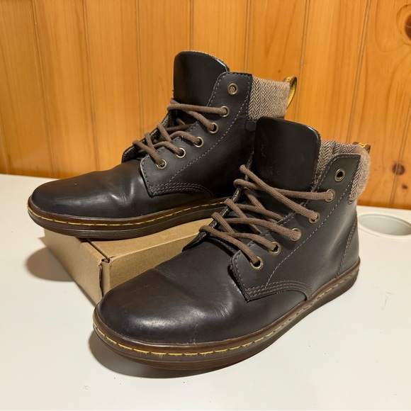 Dr. Martens Black and Brown Ankle Boots - Picture 1 of 4